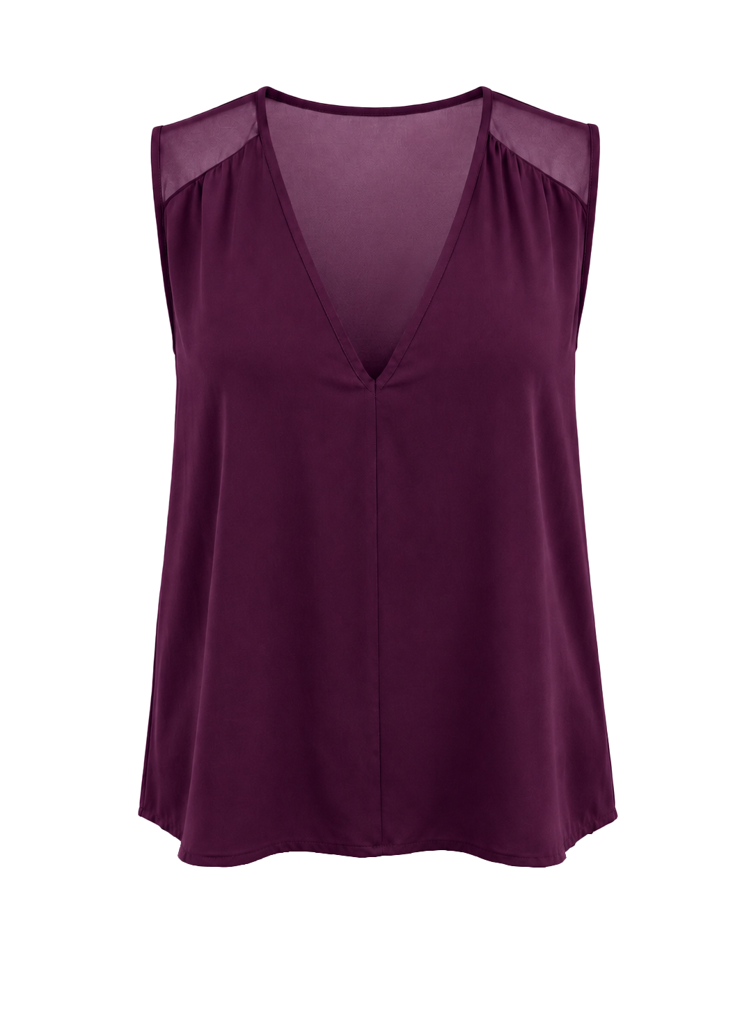Top spalla larga scollo a V
