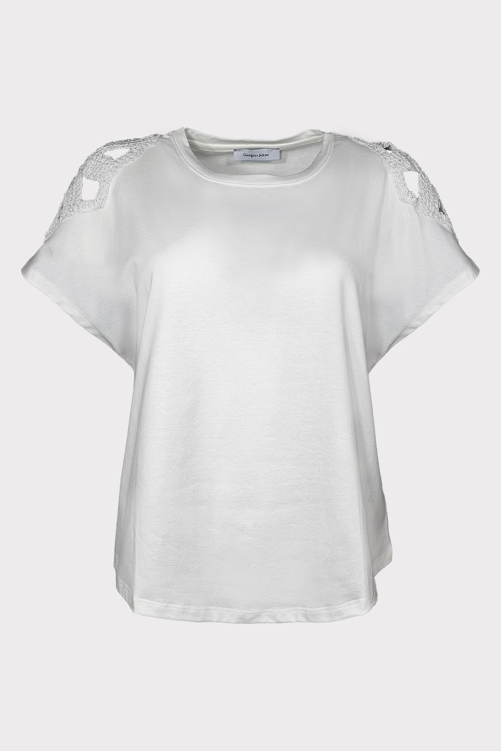 T-shirt ricamo uncinetto