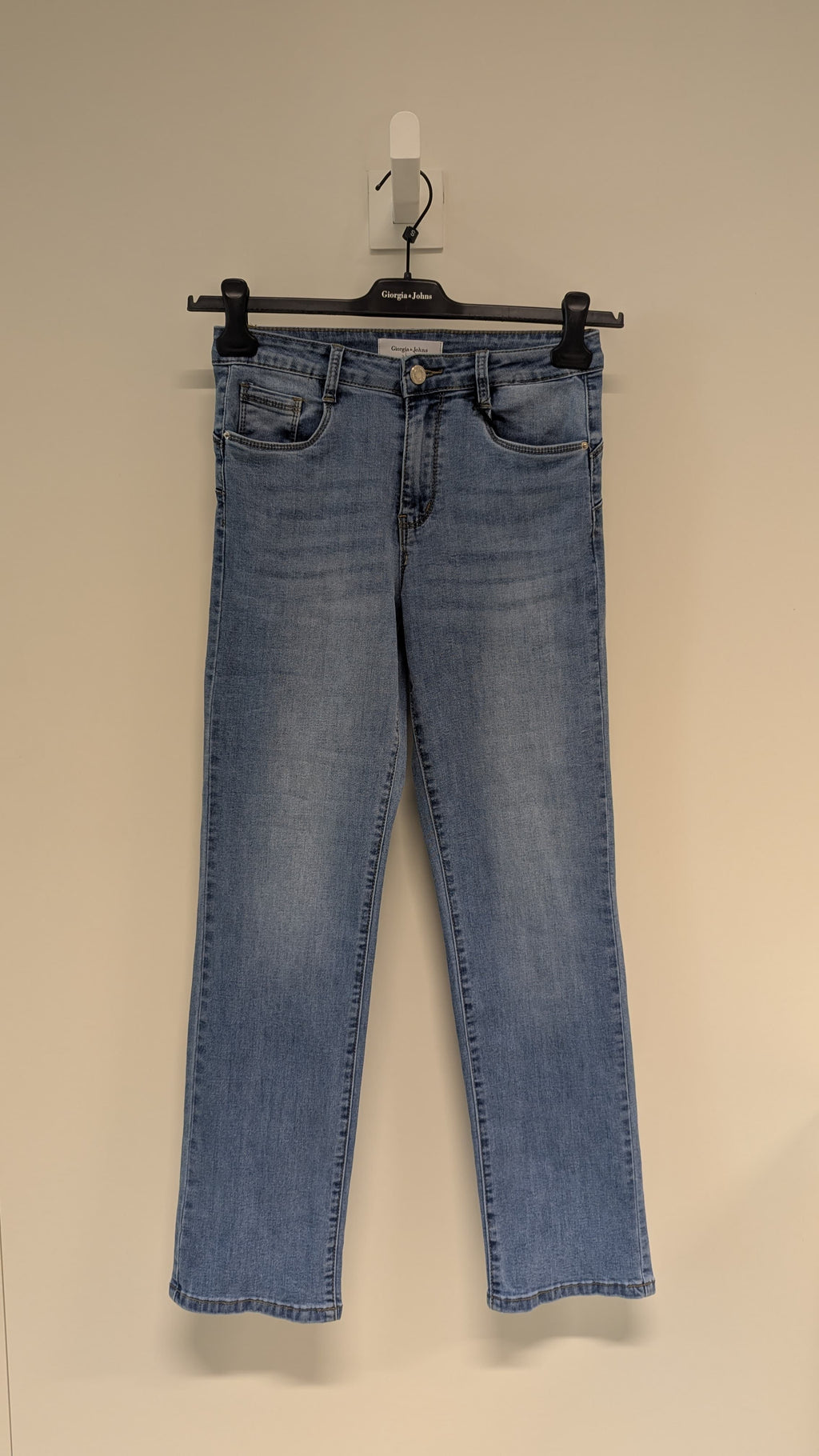 Jeans regular dettagli strass