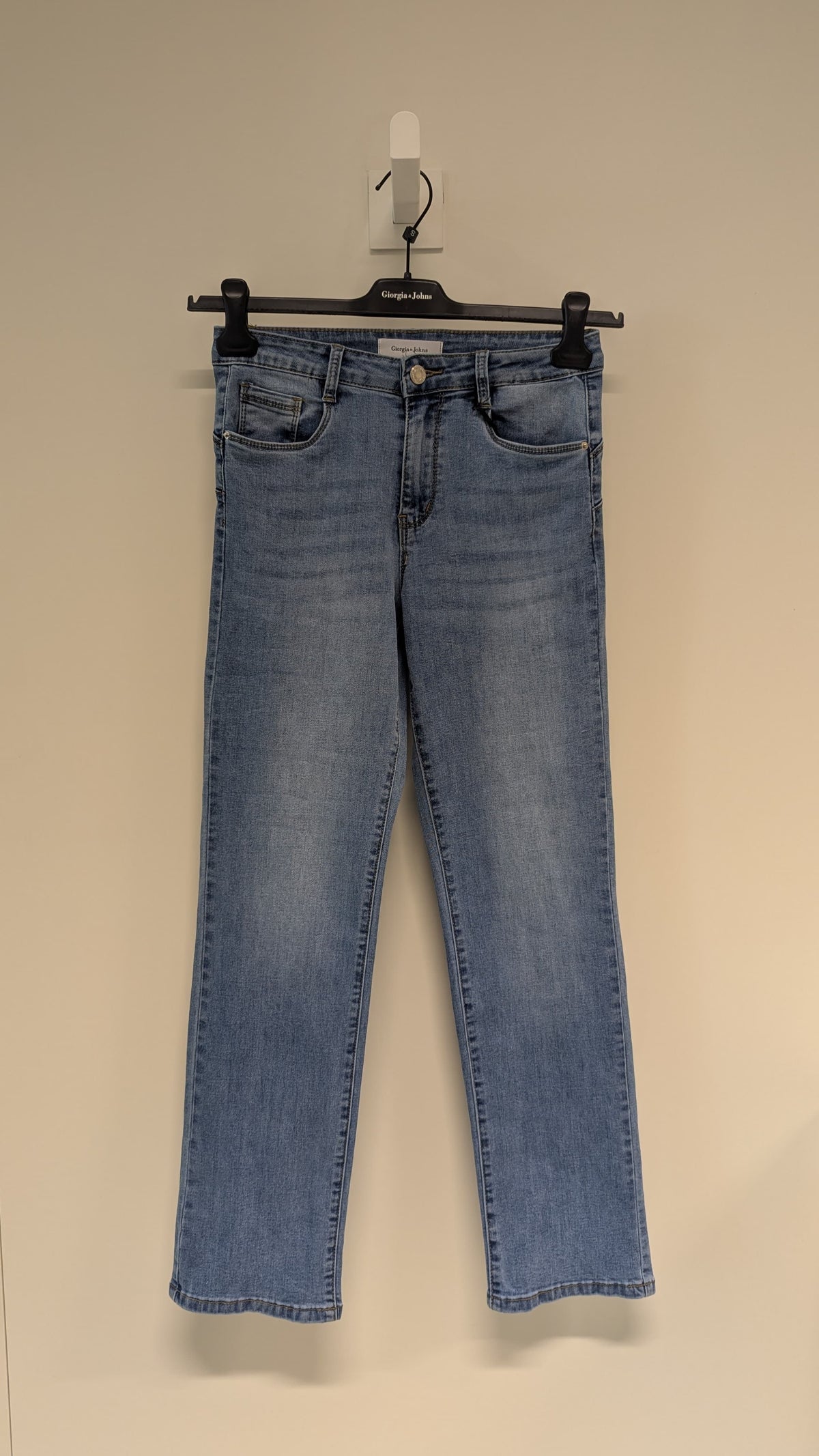 Jeans regular dettagli strass