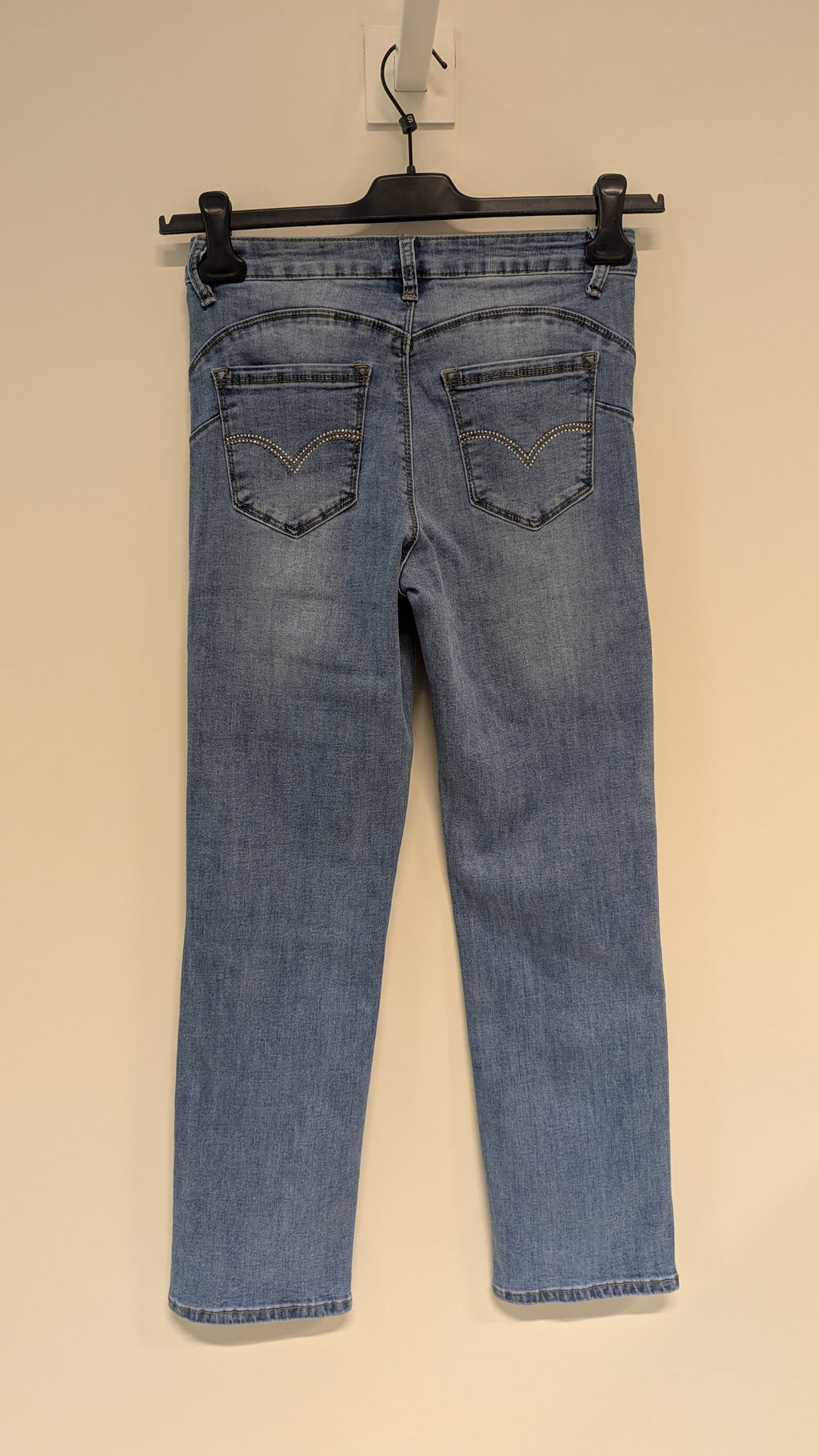Jeans regular dettagli strass