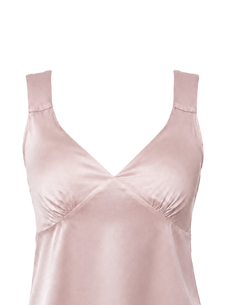 Top scollo V con riprese