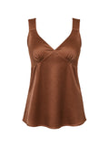 Top scollo V con riprese