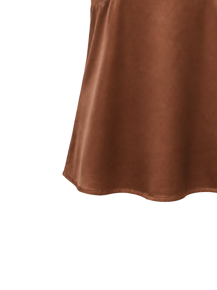 Top scollo V con riprese