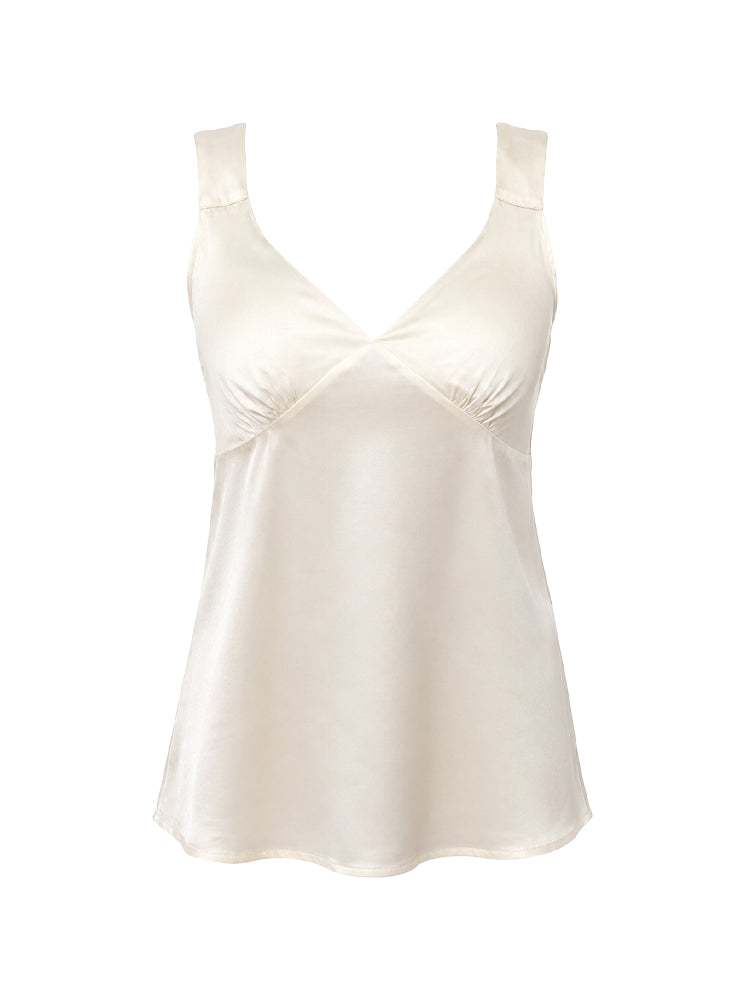Top scollo V con riprese
