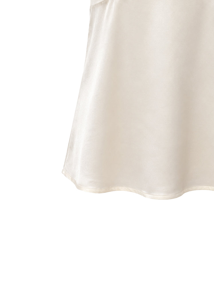 Top scollo V con riprese