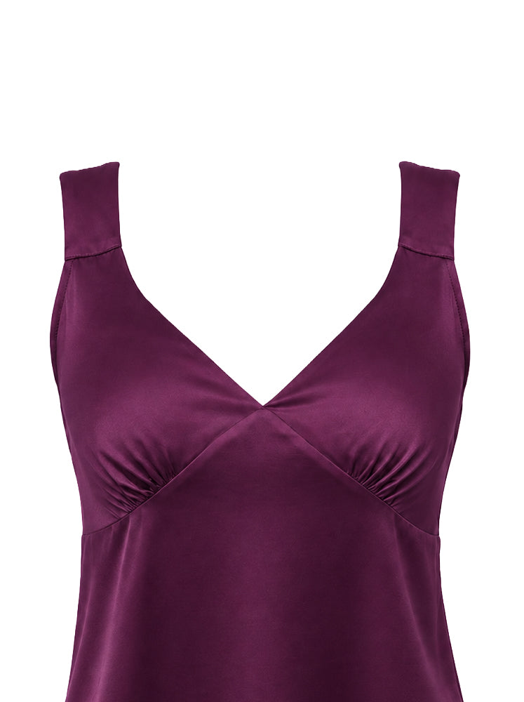 Top scollo V con riprese