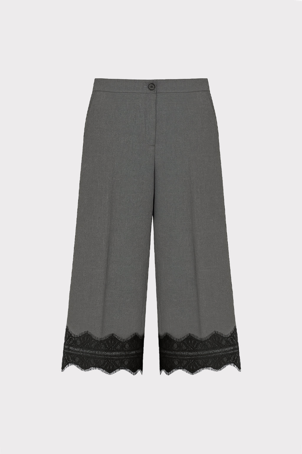 Pantaloni dettagli pizzo