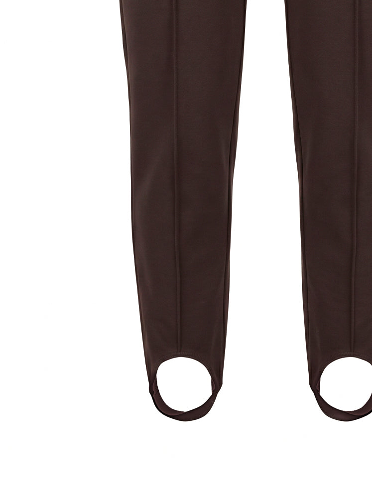 Pantaloni orlo con staffa