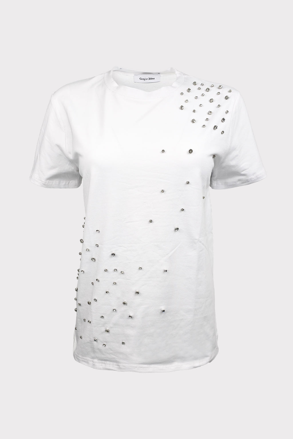 T-shirt applicazioni pietre strass