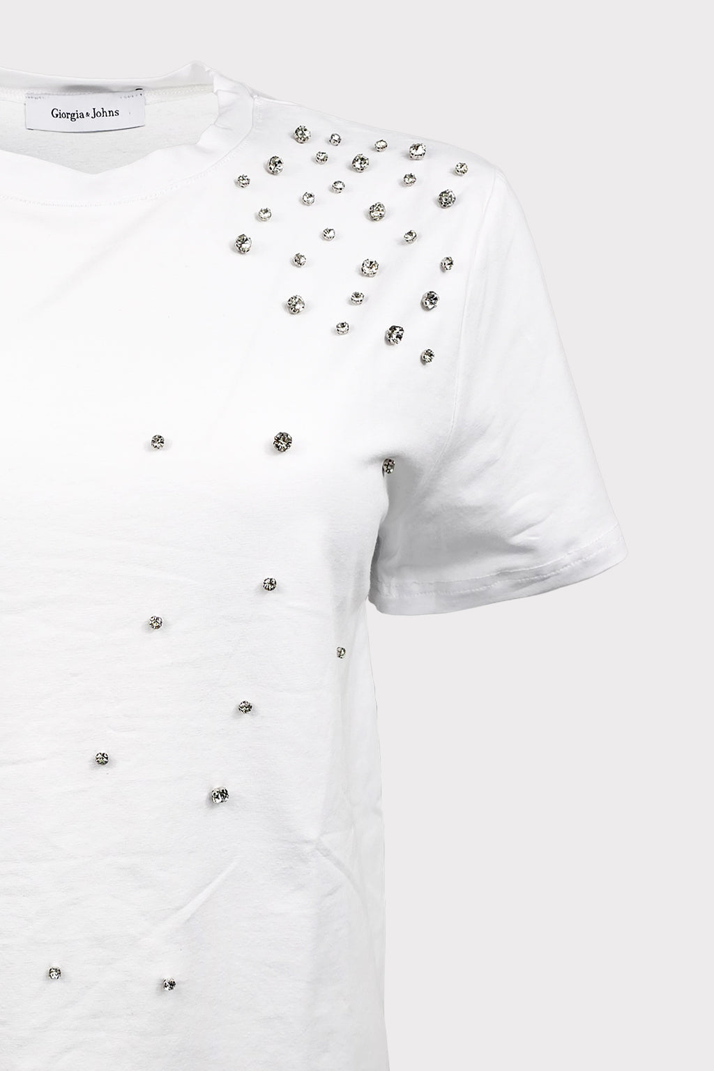 T-shirt applicazioni pietre strass
