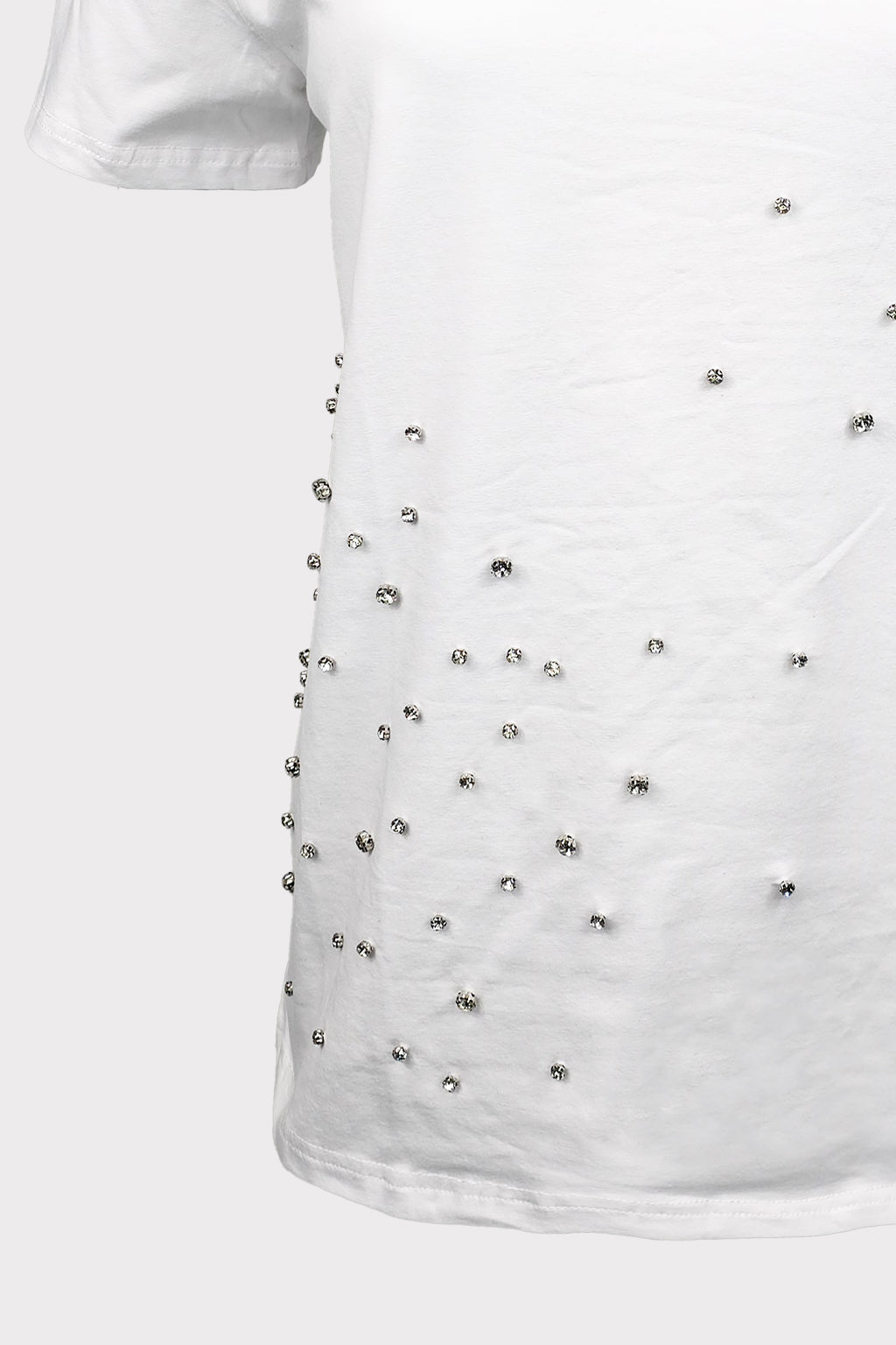 T-shirt applicazioni pietre strass