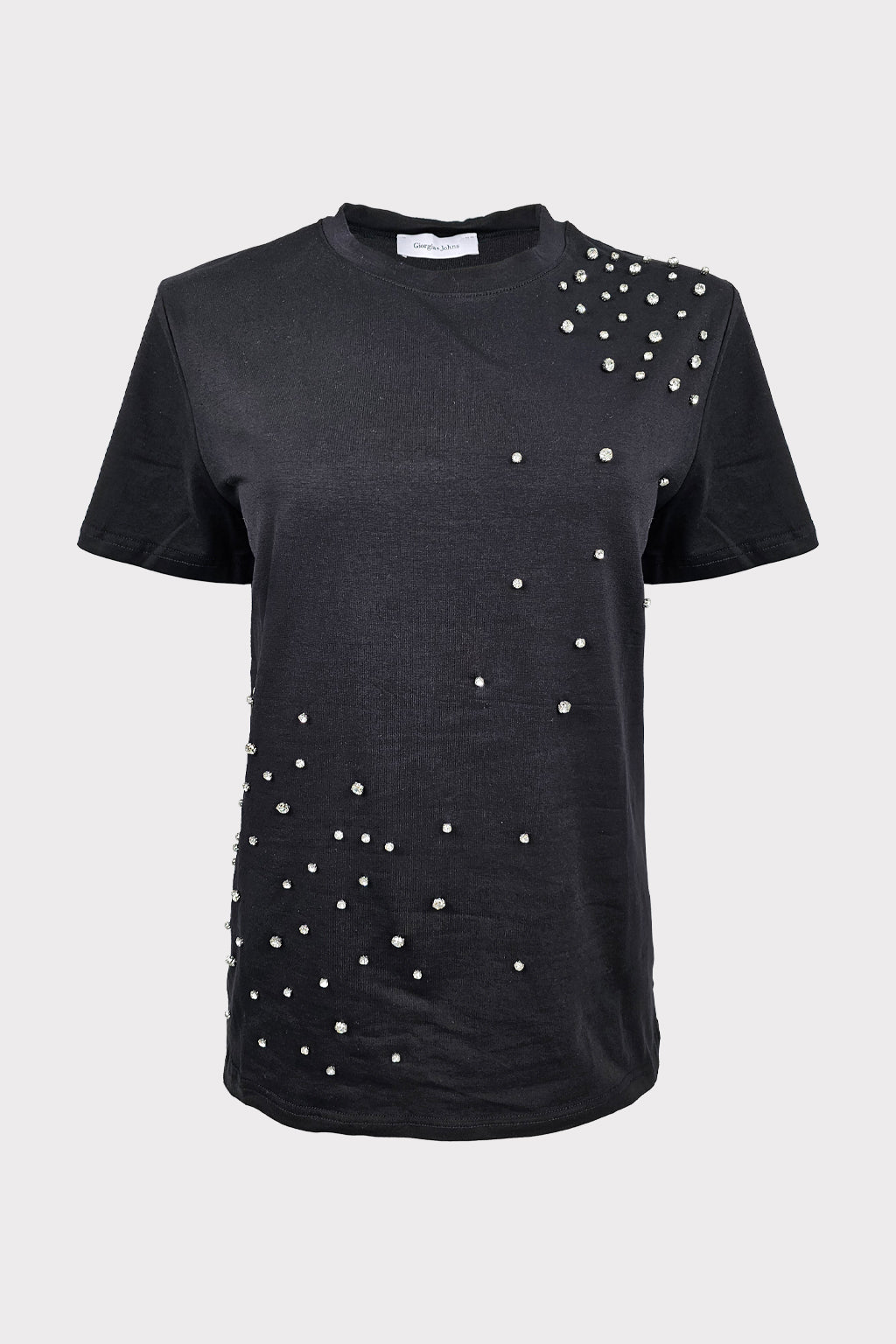 T-shirt applicazioni pietre strass