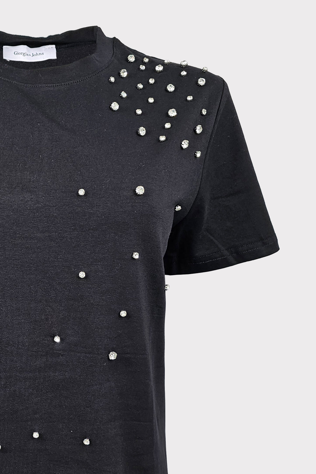 T-shirt applicazioni pietre strass