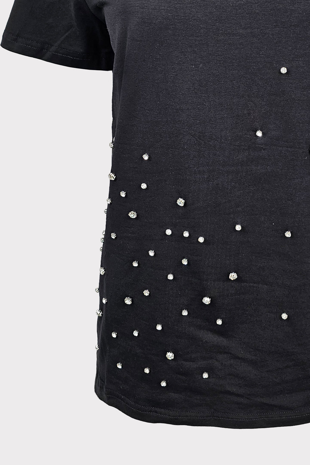 T-shirt applicazioni pietre strass