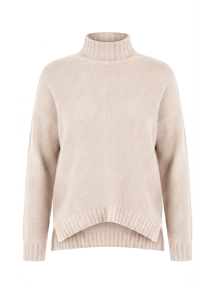 Maglia lupetto over a coste