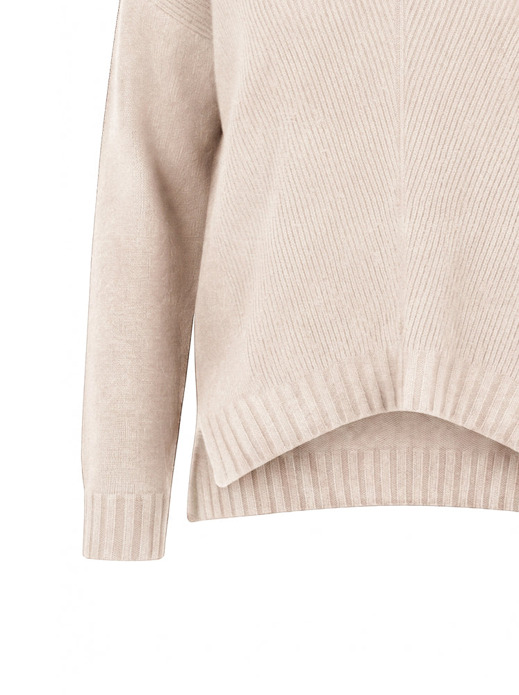 Maglia lupetto over a coste