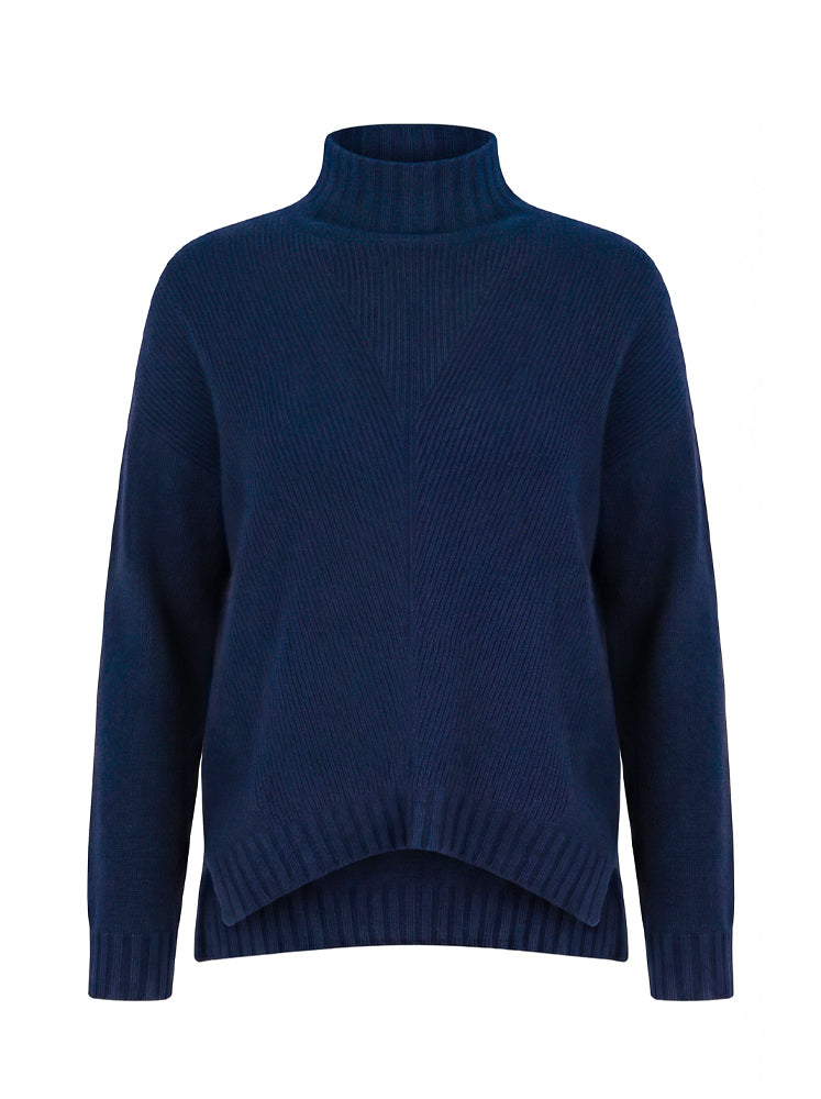 Maglia lupetto over a coste