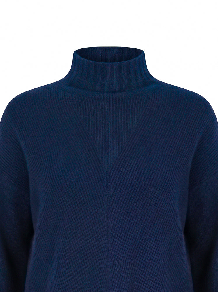 Maglia lupetto over a coste