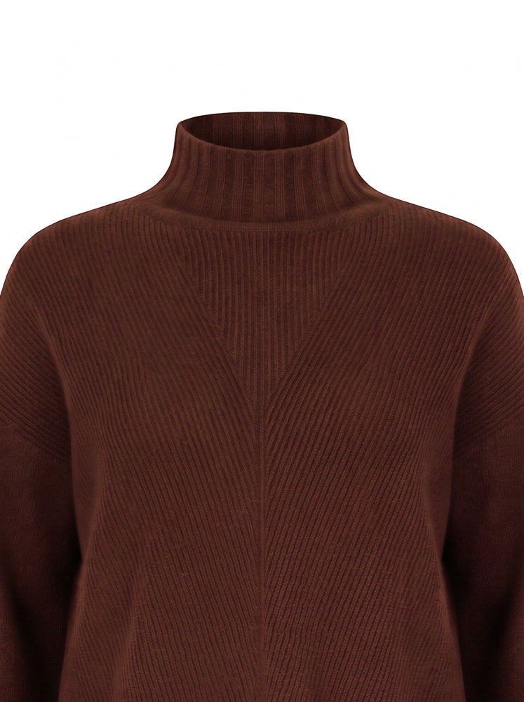 Maglia lupetto over a coste