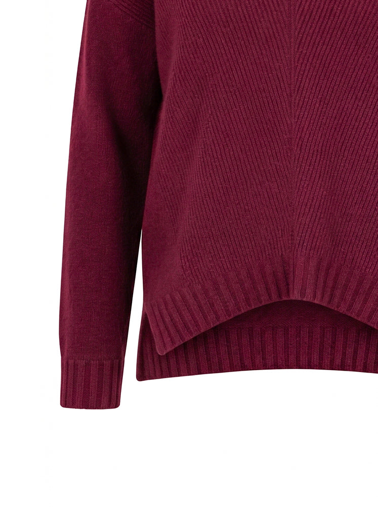 Maglia lupetto over a coste