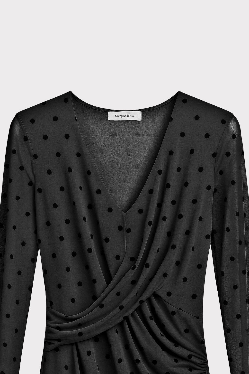 Abito in tulle con pois