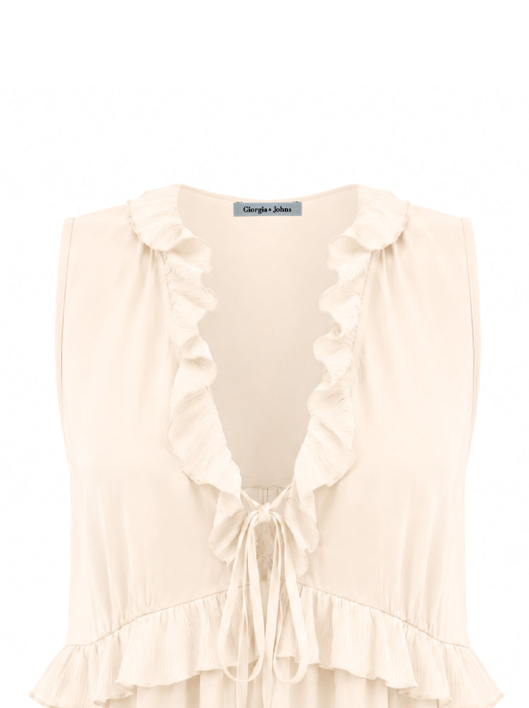 Top scollo a V e rouches