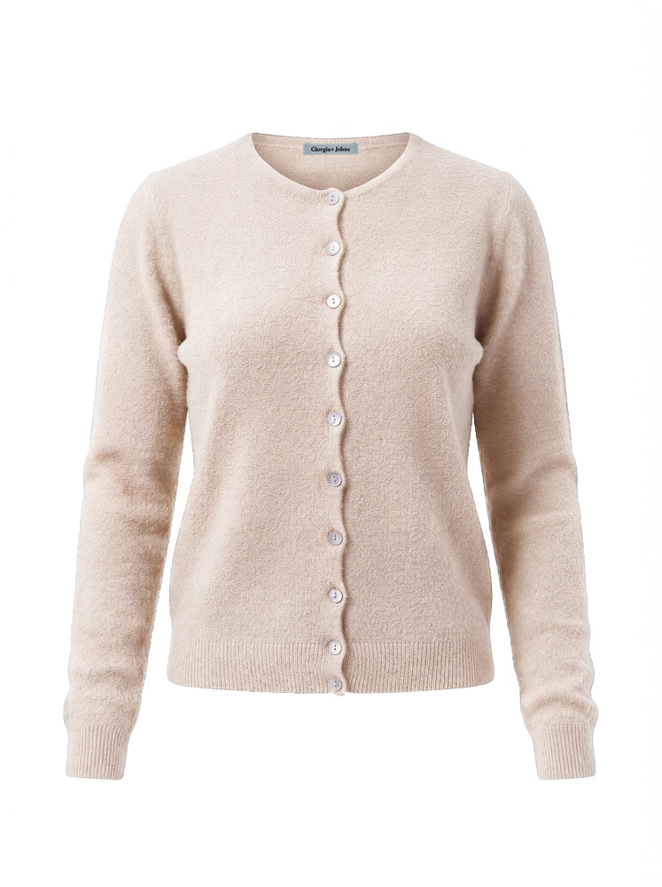 Cardigan alla coreana maglia rasata