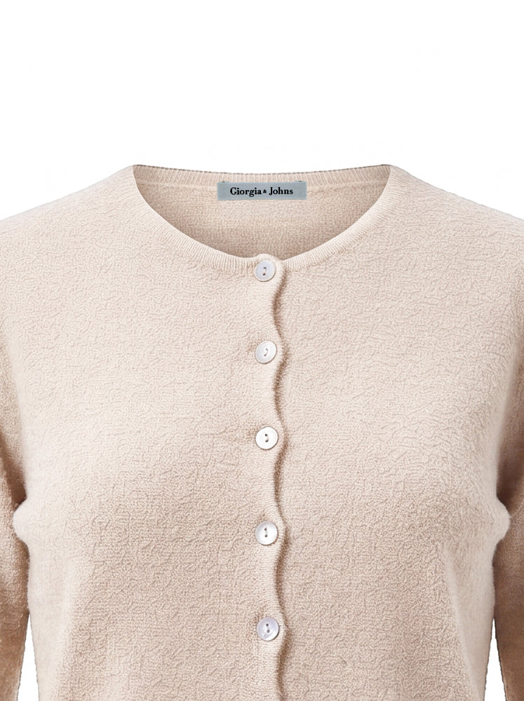 Cardigan alla coreana maglia rasata