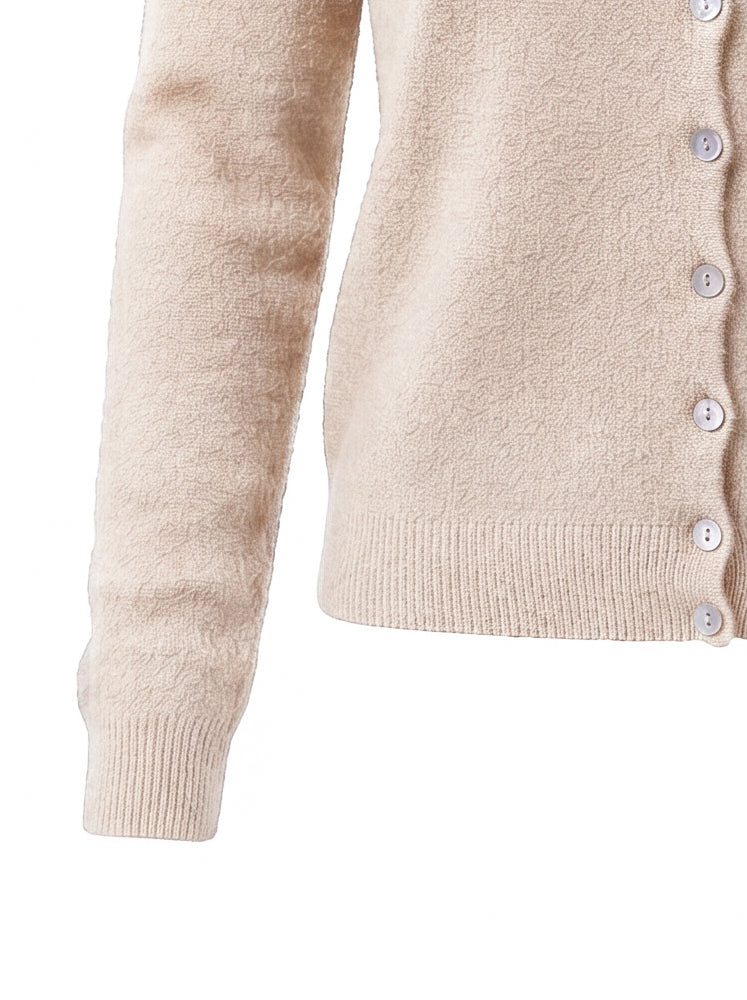 Cardigan alla coreana maglia rasata