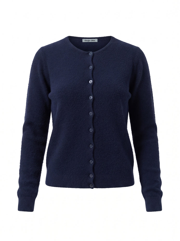 Cardigan alla coreana maglia rasata