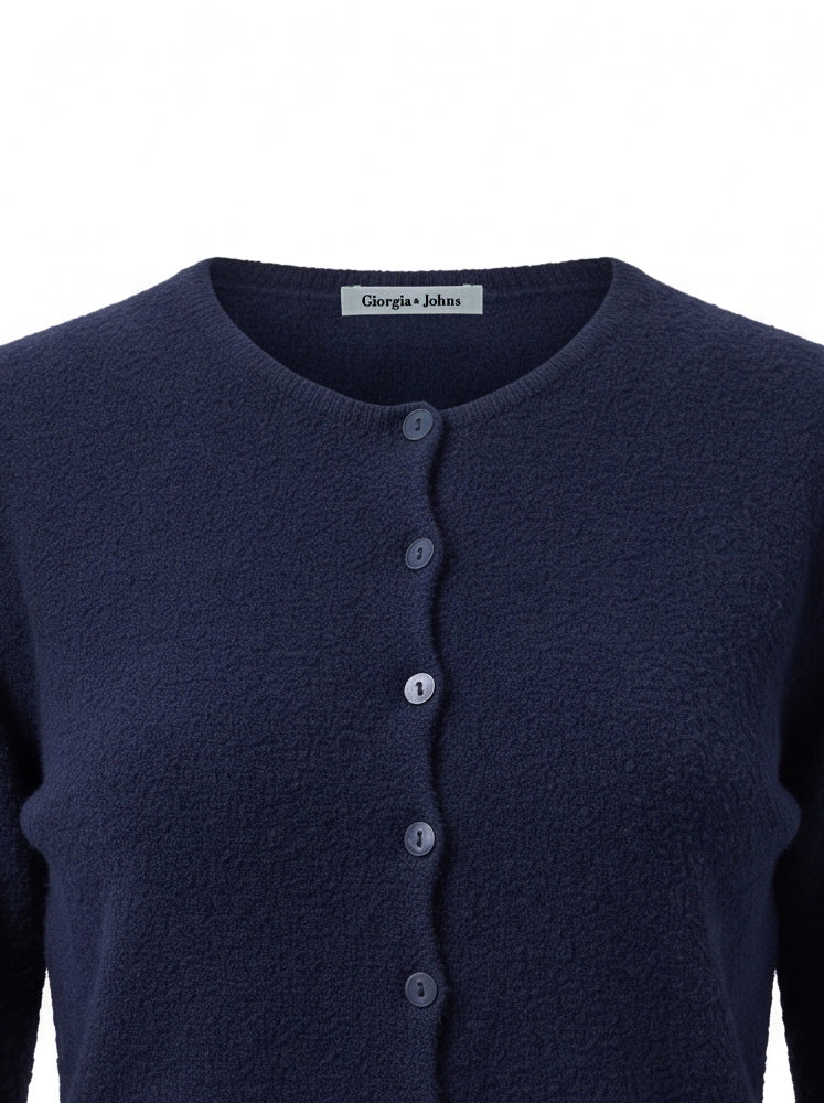 Cardigan alla coreana maglia rasata