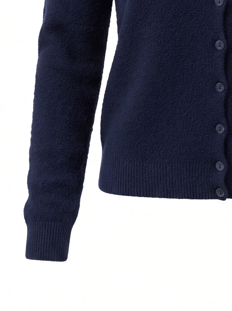 Cardigan alla coreana maglia rasata