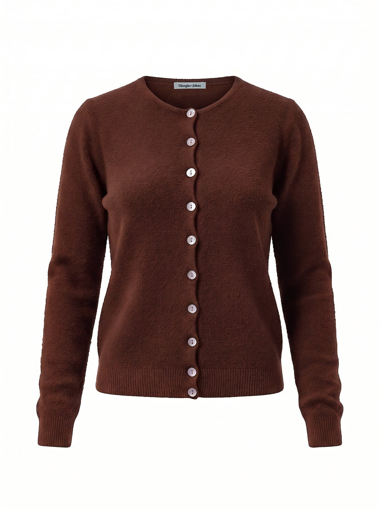 Cardigan alla coreana maglia rasata