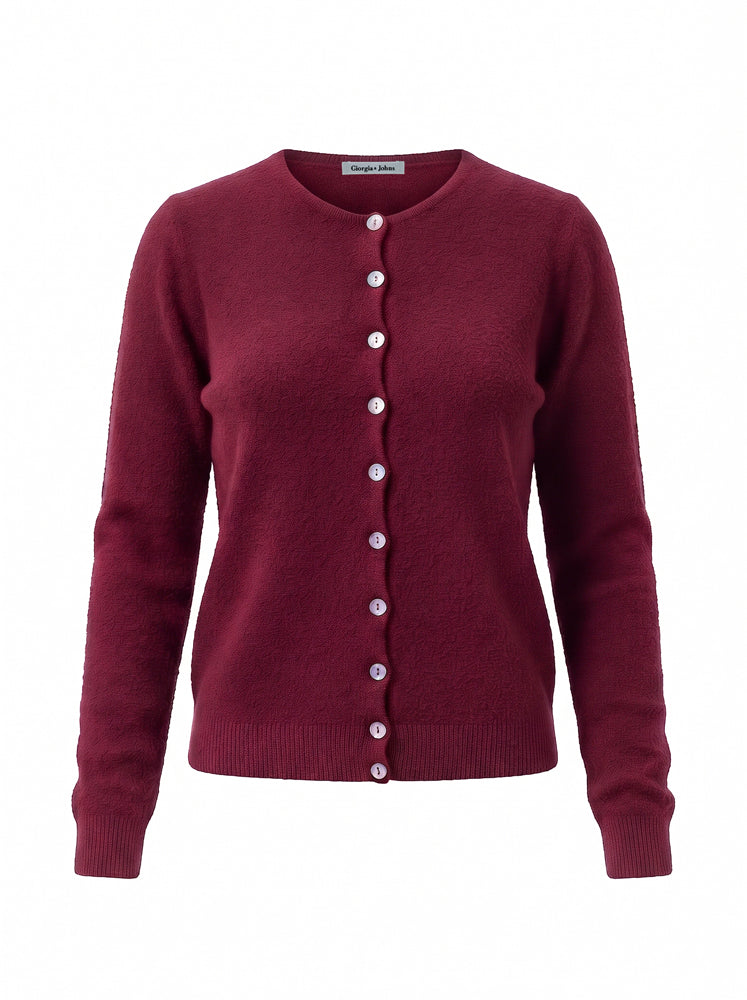 Cardigan alla coreana maglia rasata