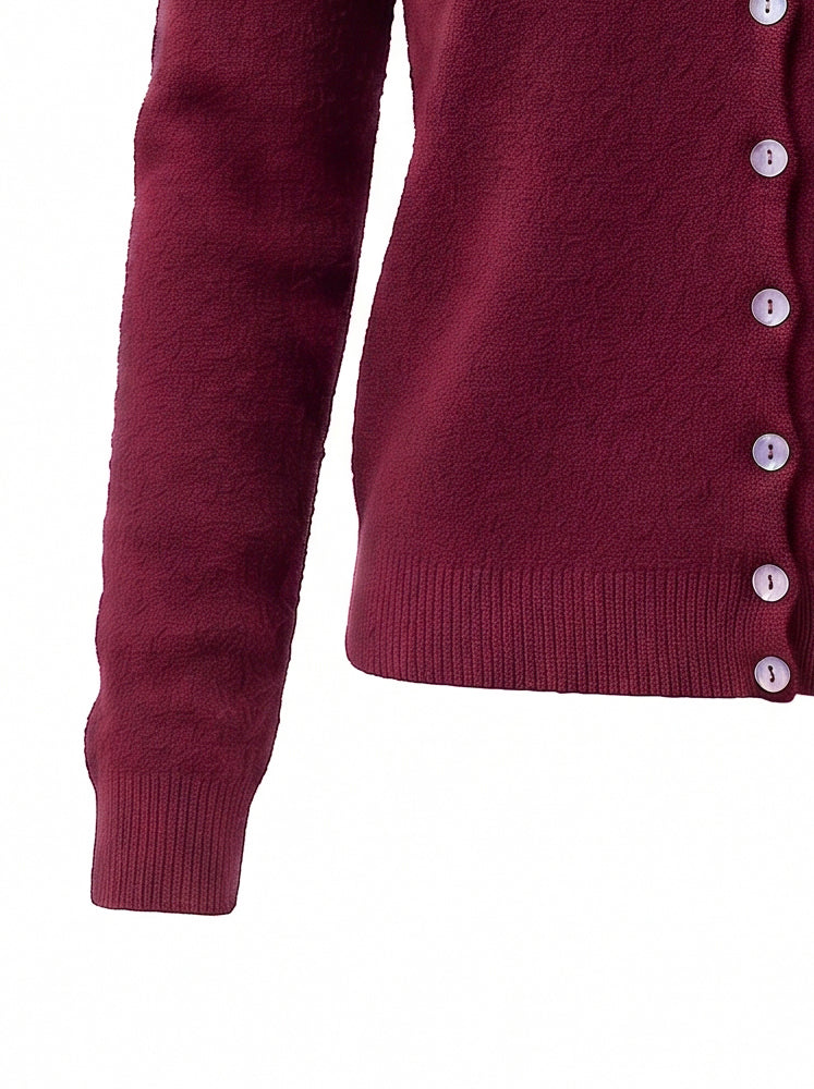 Cardigan alla coreana maglia rasata