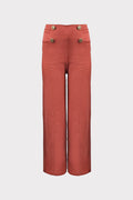 Pantalone flare con bottoni