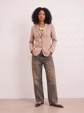 Jeans wide leg vintage effetto tinted