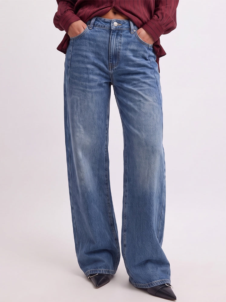 Jeans wide leg barrel