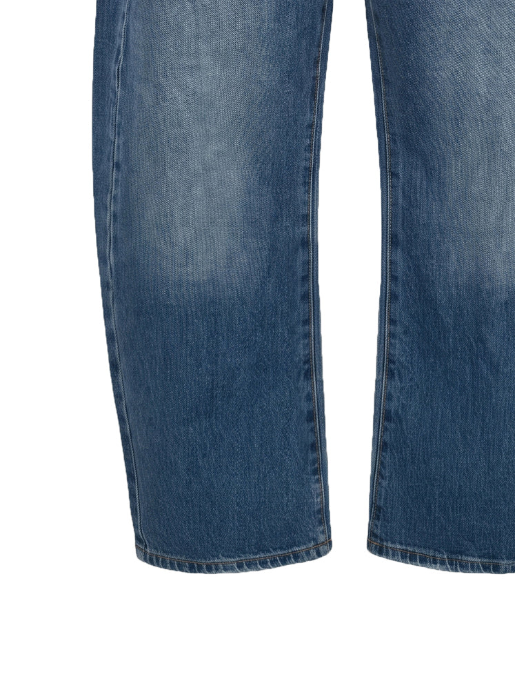 Jeans wide leg barrel