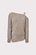 Maglia spallina lurex