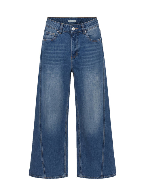 Jeans palazzo cucitura a pannello