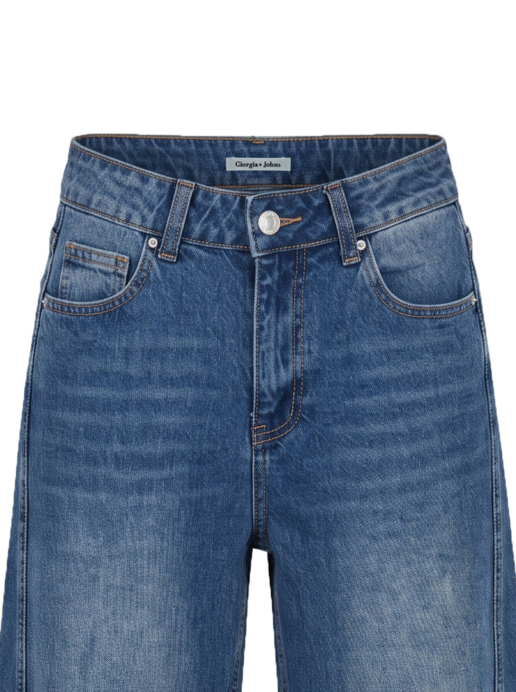 Jeans palazzo cucitura a pannello