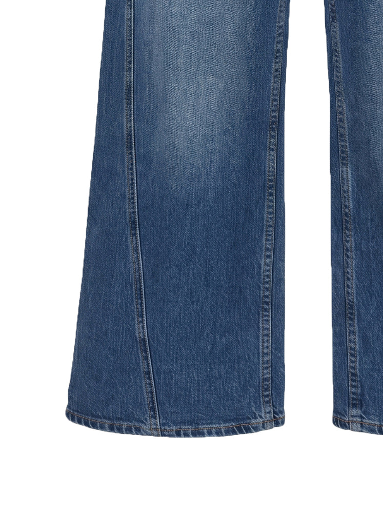 Jeans palazzo cucitura a pannello
