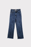 Jeans palazzo orlo sfrangiato