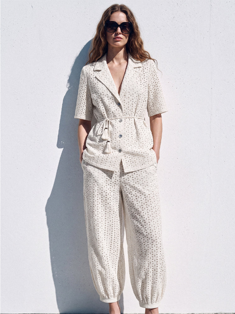 Camicia sangallo con cintura