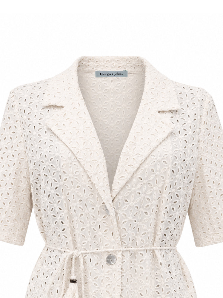 Camicia sangallo con cintura