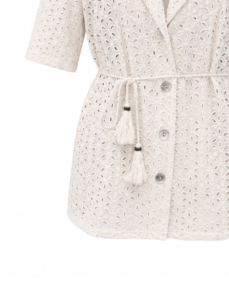 Camicia sangallo con cintura