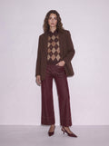 Jeans wide leg cropped tasche a toppa