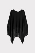 Poncho con frange